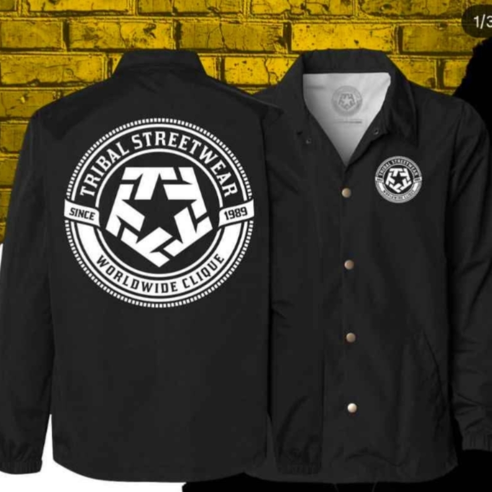 Tribal Streetwear Black Jacket